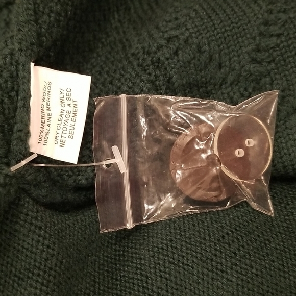 💕MR TURK by TRINA TURK💕 Cable Knit Double Breasted Cardigan Merino Wool XS NWT - Picture 9 of 10